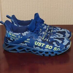 Umyogo fashion comfort athletic shoes (Blue Camoulflage)
